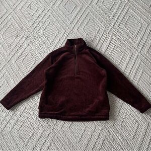 Timberland Half Zip Men’s Burgandy Comfortable Sweater